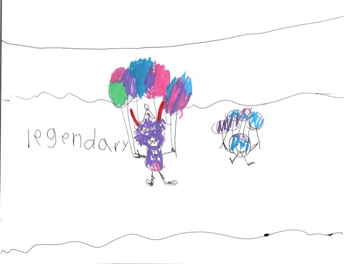 Original drawing of the chomper epic Beebee