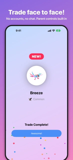 Beebees screenshot: Trade face to face